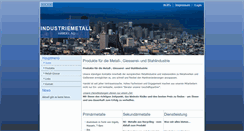 Desktop Screenshot of industriemetall.ch
